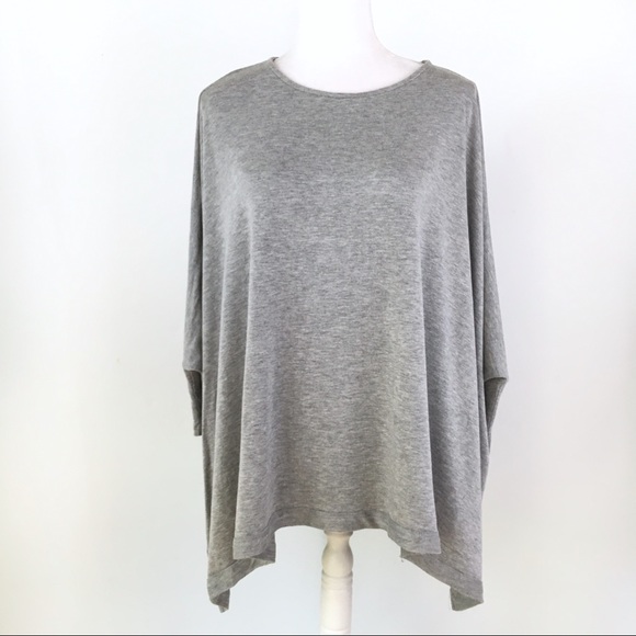 Alice + Olivia Tops - Alice + Olivia oversized draped gray shirt tee top